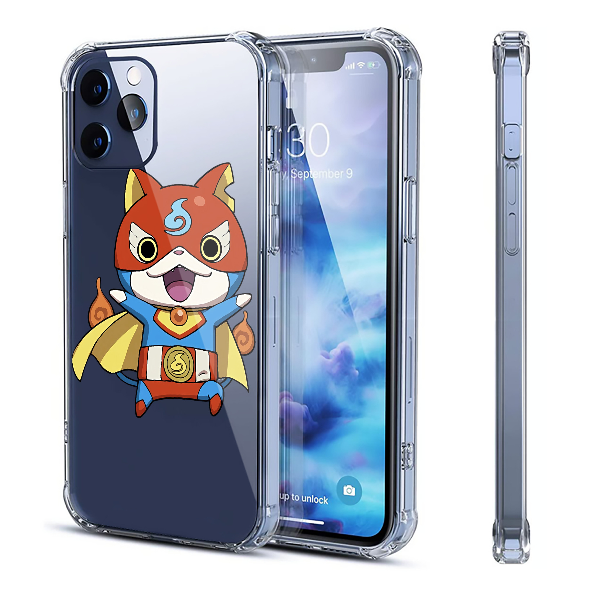 （画像用） 妖怪ウォッチ Yo-kai Watch 【iPhone 12シリーズ対応】透明スマホケース（クリアソフトケース）